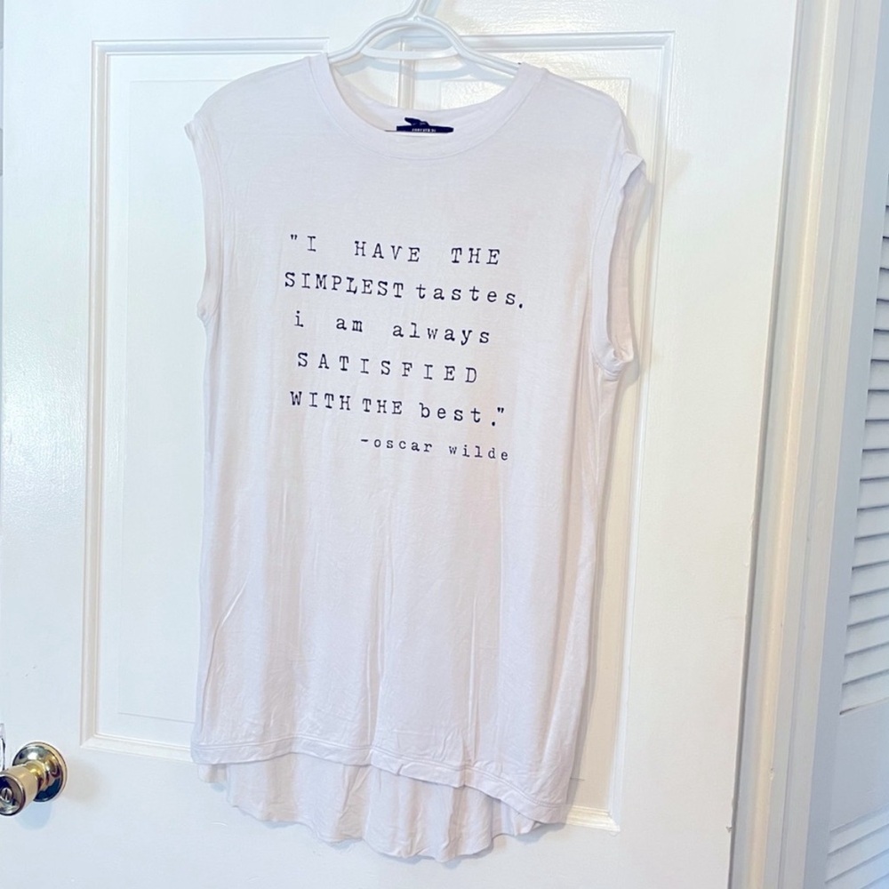 Baggy Forever 21 Medium Oscar Wilde Tunic Shirt